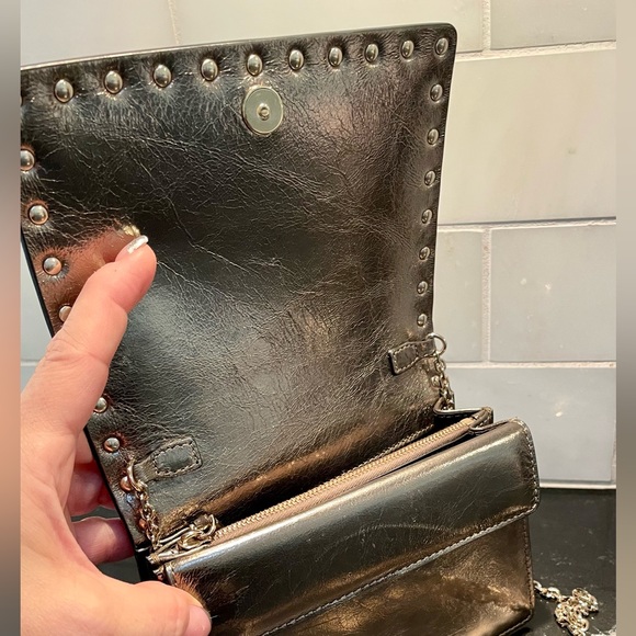 Authentic Valentino RockStud 🖤 Chrome Small/Mini 🖤 - Picture 7 of 12